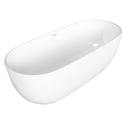 Ванна акриловая Grossman Classic GR-2502 160х80 отдельностоящая овальная с каркасом